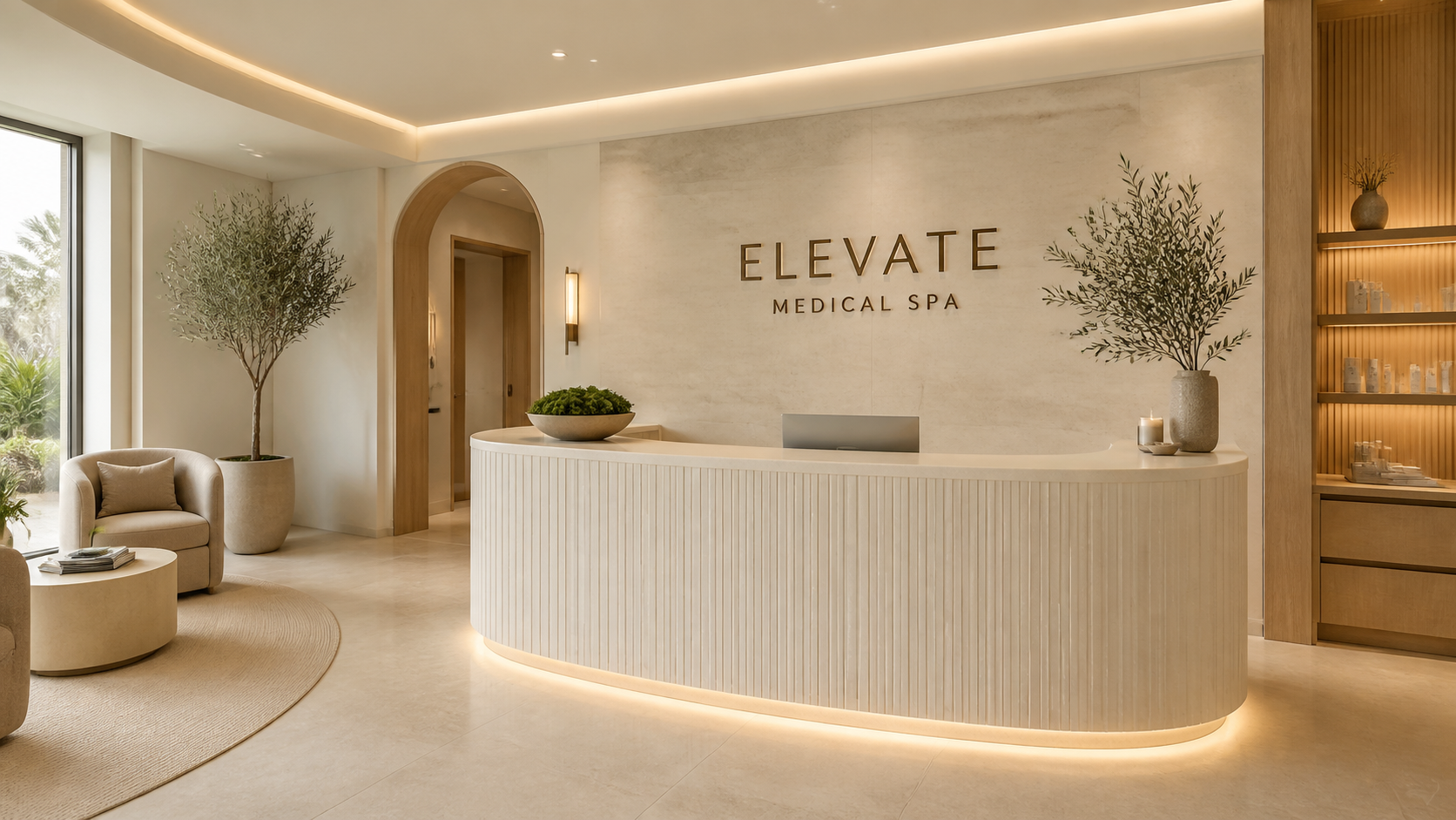 Elevate Medical Spa reception concept